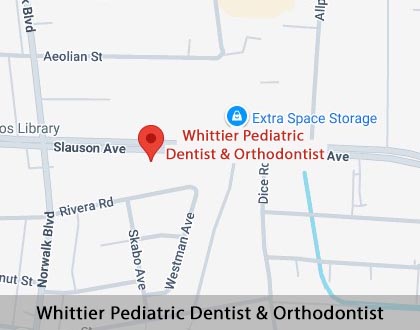 Map image for Special Needs Dentist for Kids in Whittier, CA